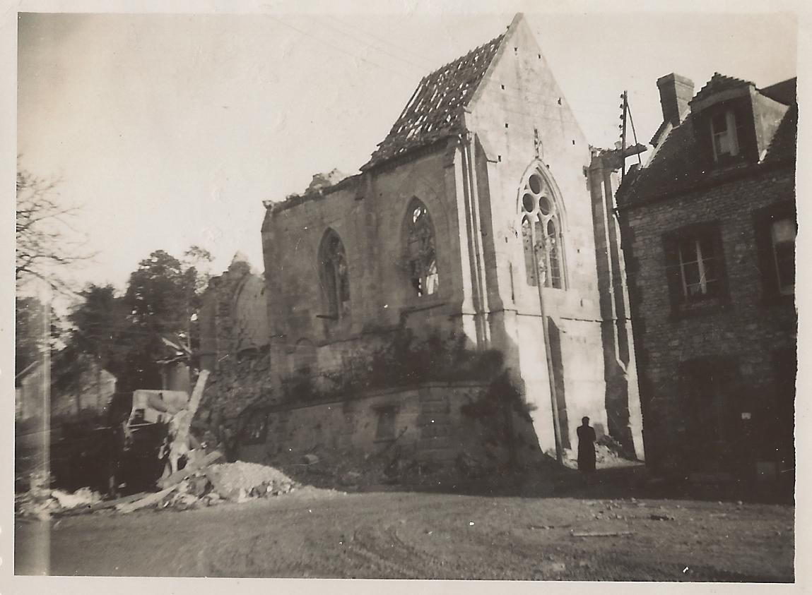 Eglise de St-Sylvain en janvier 1945